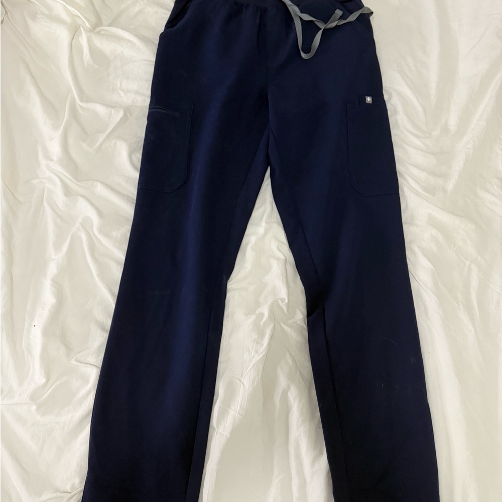 Figs Women's Navy Blue High Waisted Scrubs